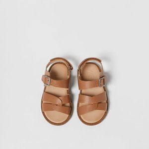 Zara Baby Leather Sandals - NWT - Size 9.5 (6.45")